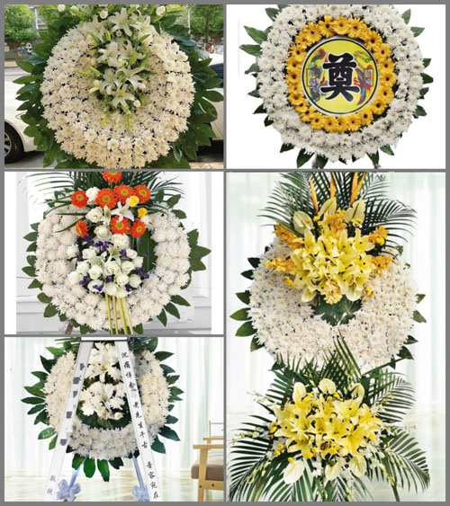 山东青岛黄岛区王台镇王台西村花圈速递
